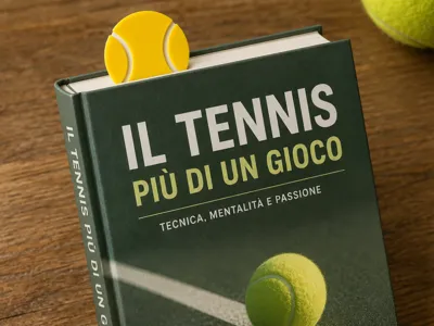 Tennis ball bookmark