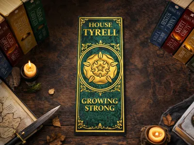 House Tyrell Book Mark - Game Of Thrones