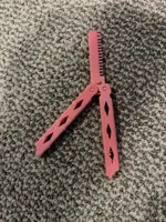 3d printed butterfly knife (comb blade)