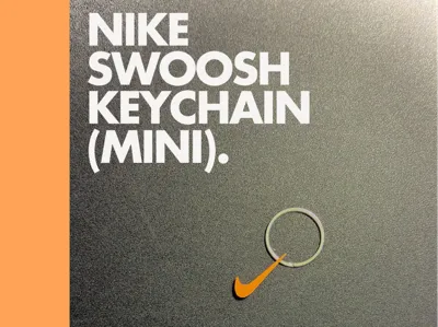 NIKE SWOOSH KEYCHAIN MINI