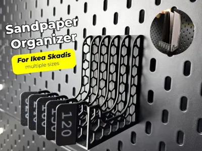 IKEA Skadis Sandpaper Organizer