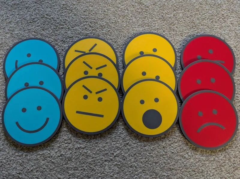 Colourful Face Emotion Tokens