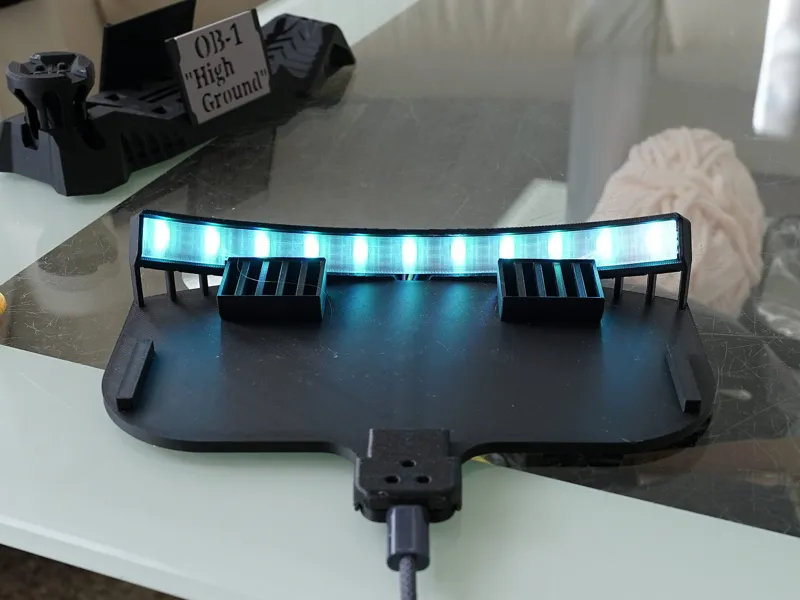 Illuminated stand for OB-1