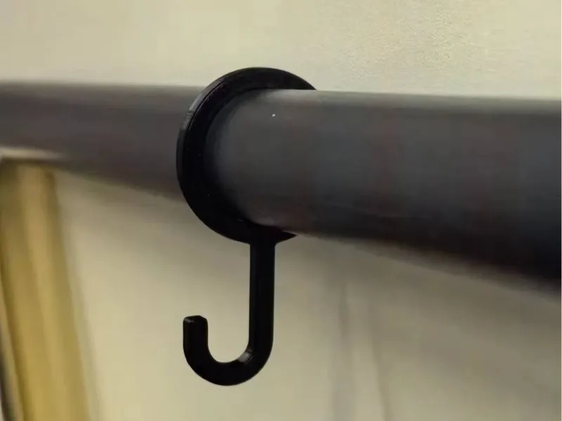 圆形管封闭挂钩以及展示牌夹子