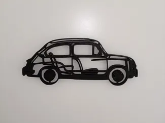 Fiat 600 wall art
