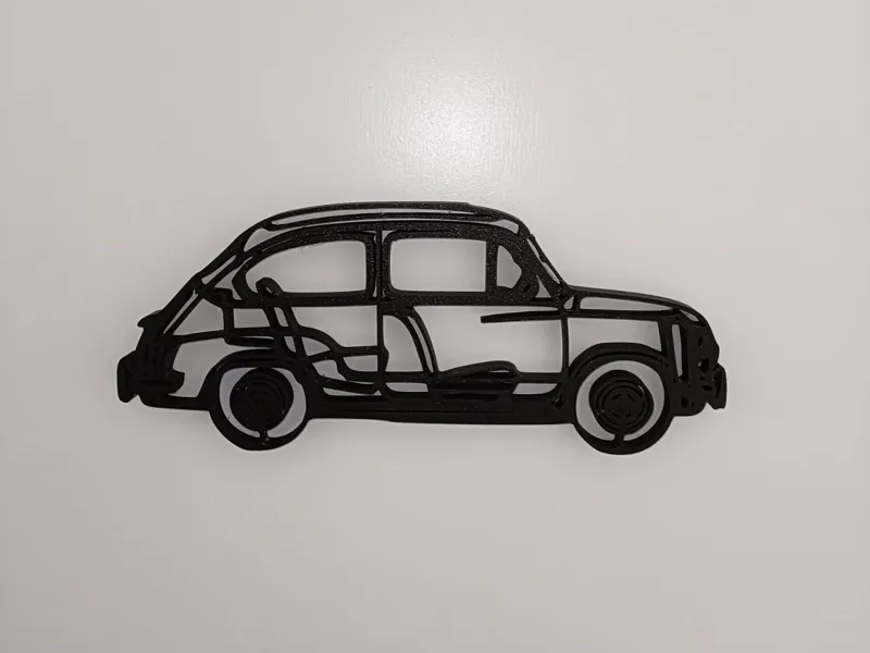 Fiat 600 wall art