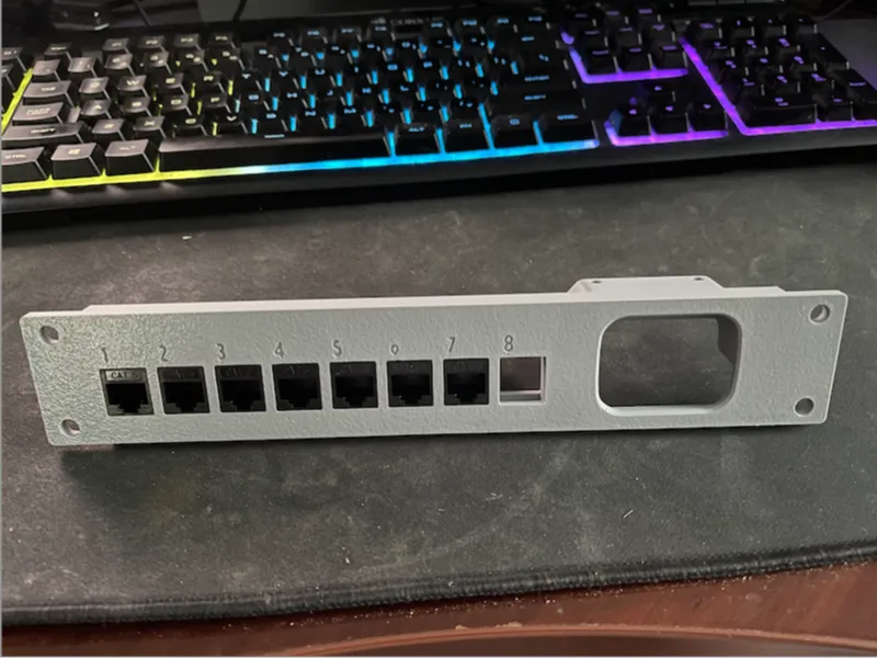 8 port patch panel + JetKVM
