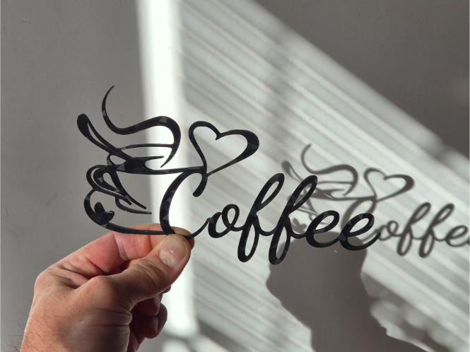 Wall Deco Coffee Love Shadow Picture 