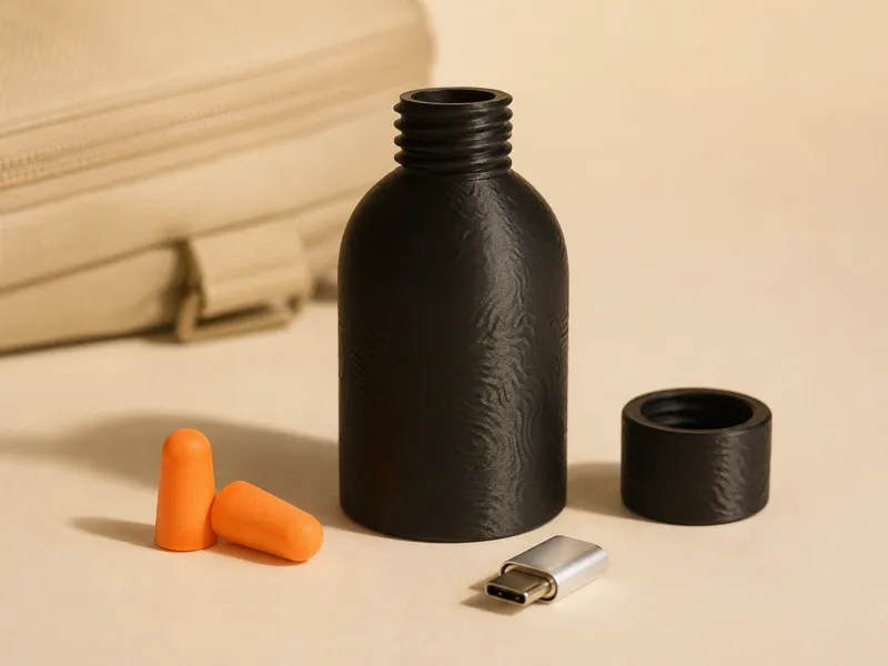 Textured Travel Storage Bottle