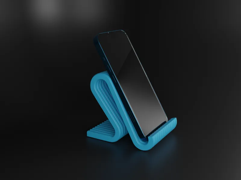 Modern Curved Phone Stand