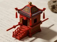 Chaise à porteurs chinoise miniature — photo 1