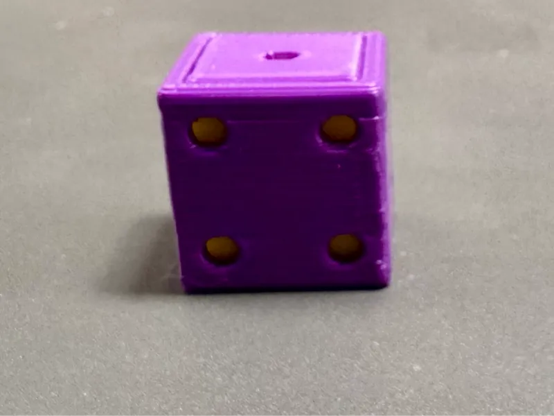 6 sided dice 2 colors no AMS necessary