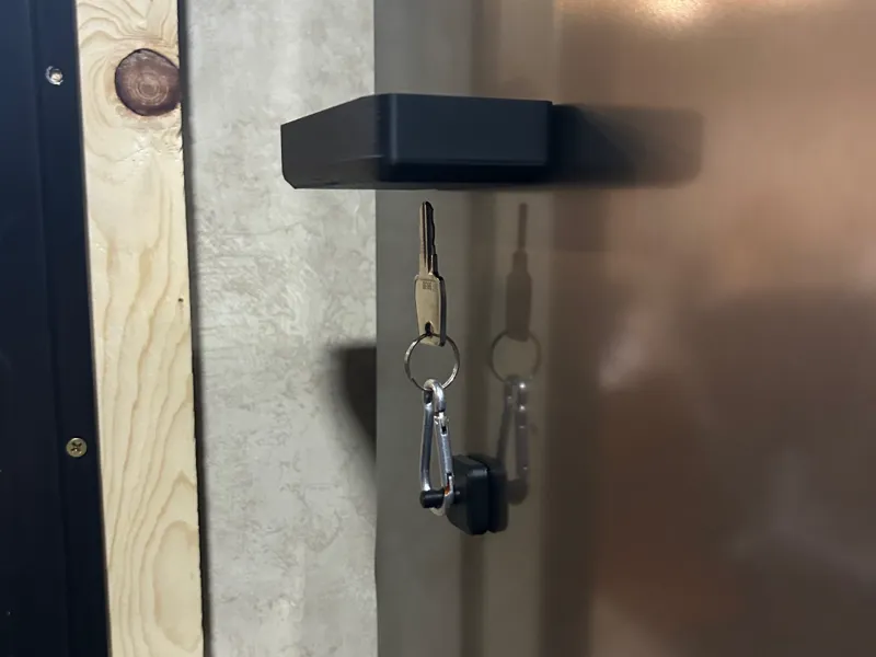 Upside Down Key Hook and Tray