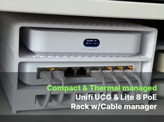 Unifi UGC, Lite 8 PoE Rack w/cable manager