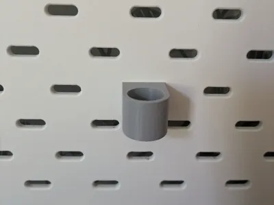 Ikea Skadis Flashlight holder - Horizontal board