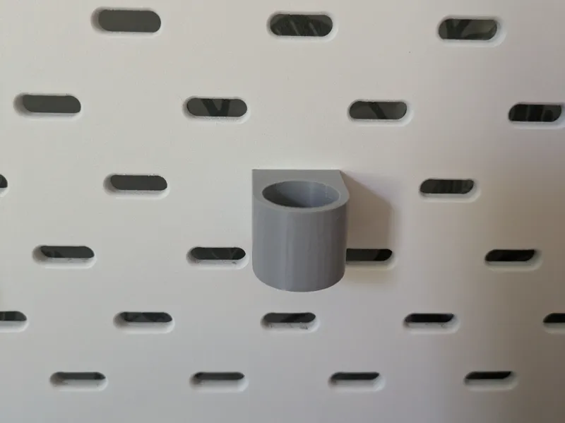 Ikea Skadis Flashlight holder - Horizontal board