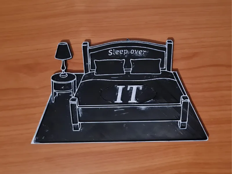 Sleep over IT printable gag