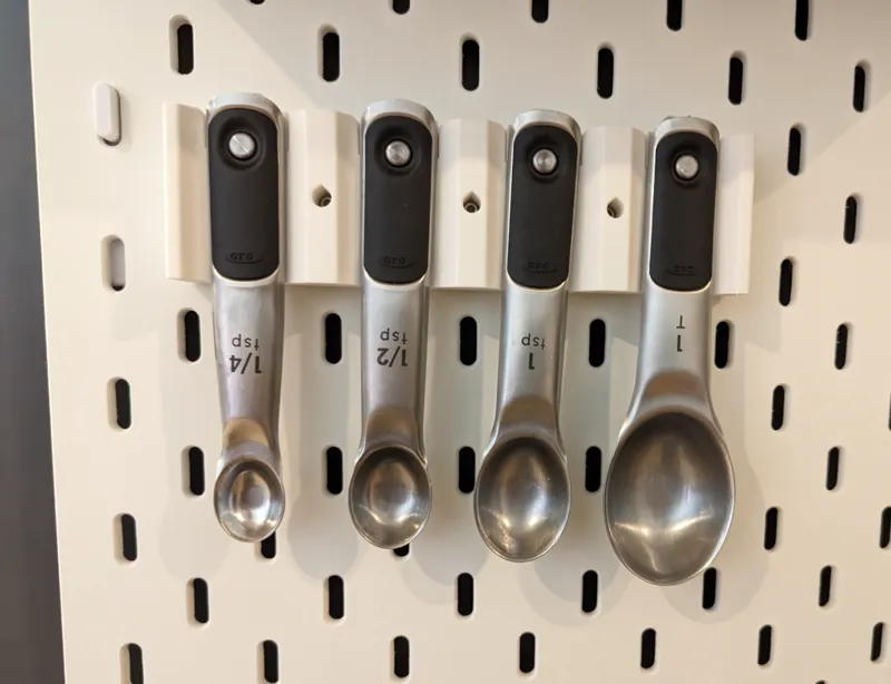 Magnetic Skadis OXO serving spoon holder (T-nuts)