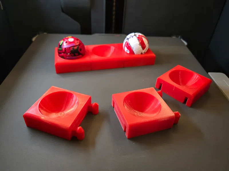 Halterung für zB 36mm Bakugan Kugeln - erweiterbar