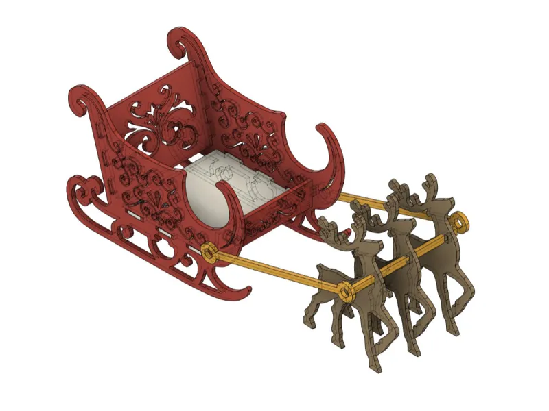 reindeer santa claus