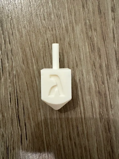 Dreidel For Hanukkah (Rounded bottom)