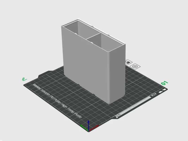 Gridfinity 厨房抽屉收纳盒（勺子筒）1x3x15盒 1x2分隔  a1mini可打