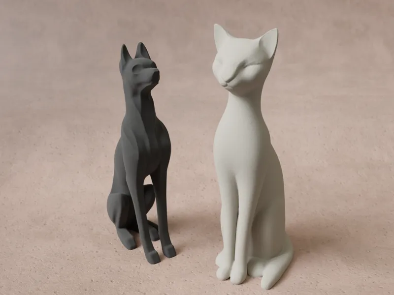 Elegant Cat Figure