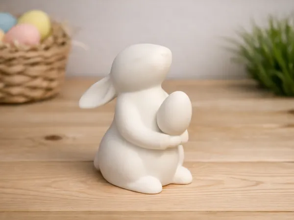 Lapin de Pâques design minimaliste