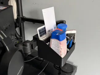 Monitor Arm Storage - Clip-On Organizer