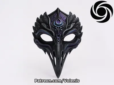 Phoenix Raven Priest Mask | Wall Decor