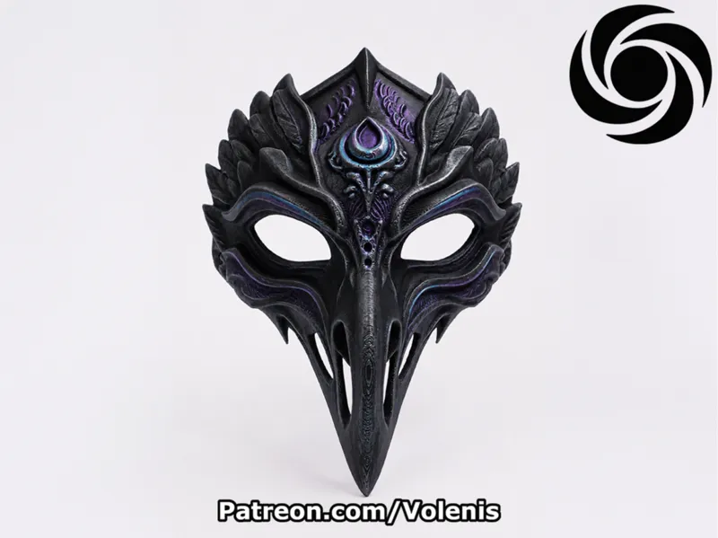 Phoenix Raven Priest Mask | Wall Decor