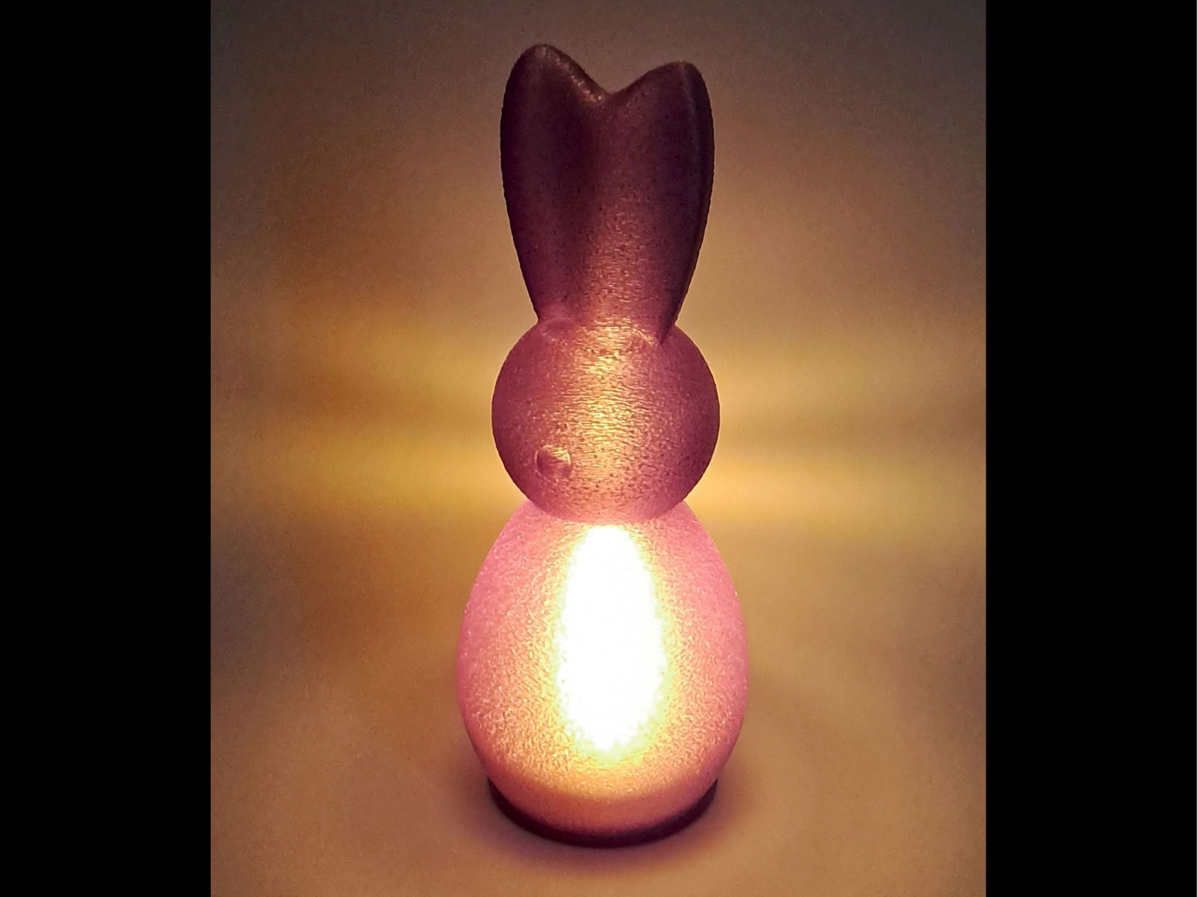 Osterhase mit Teelicht