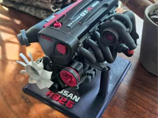 Tribute to the RB26DETT engine plate / ornament