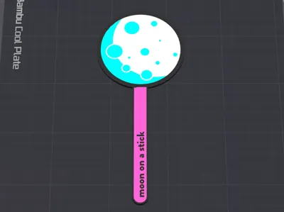 Moon on a stick