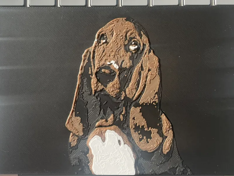 Basset Hound Hueforge