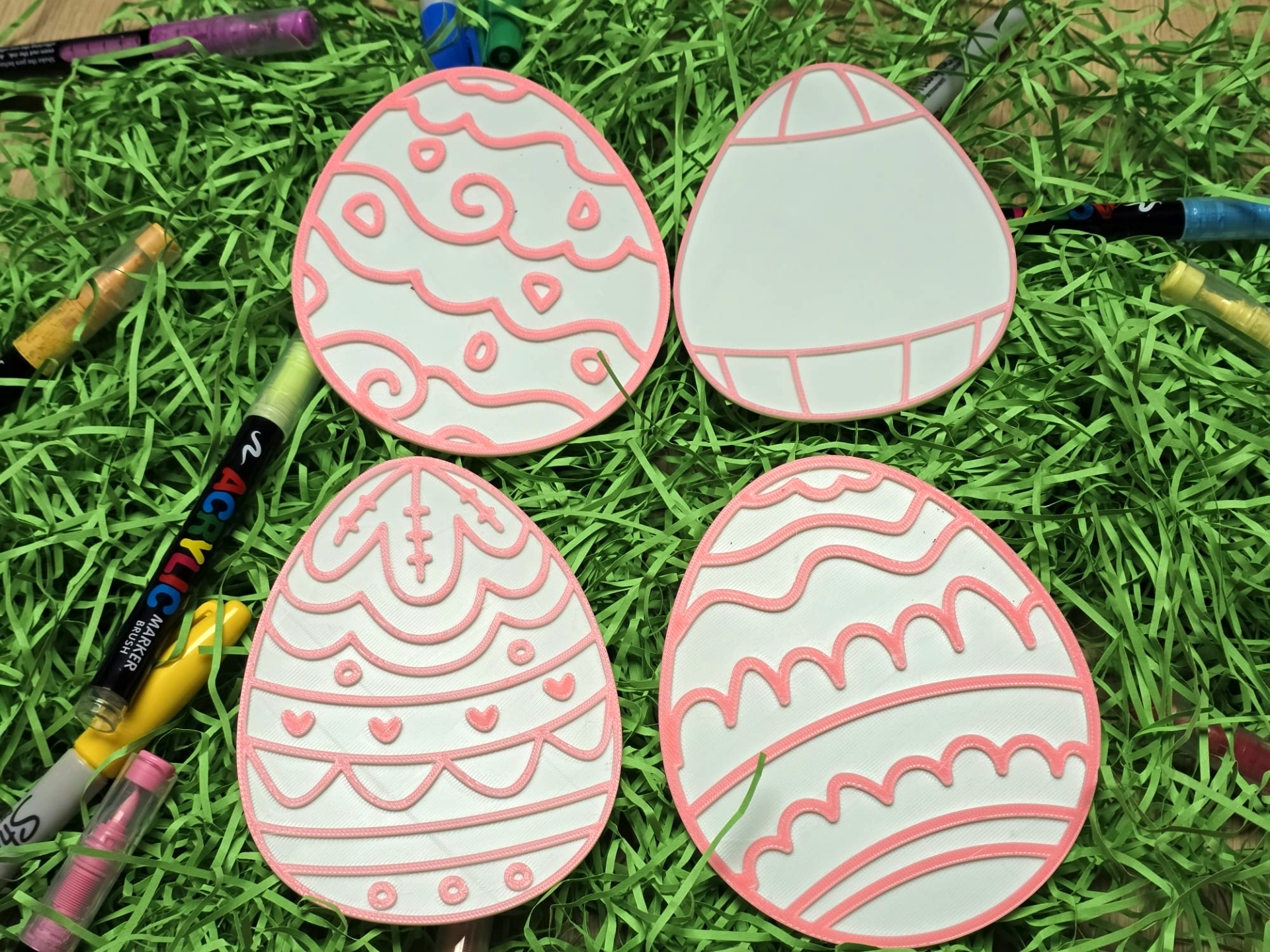 Easter Egg Coloring Craft Pack Ostern Fun