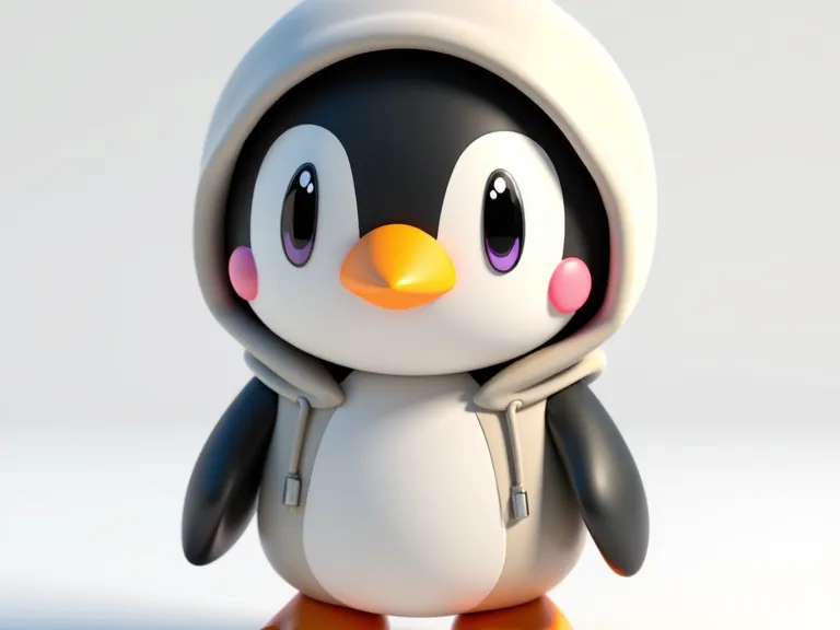 Penguin With a hoodie 