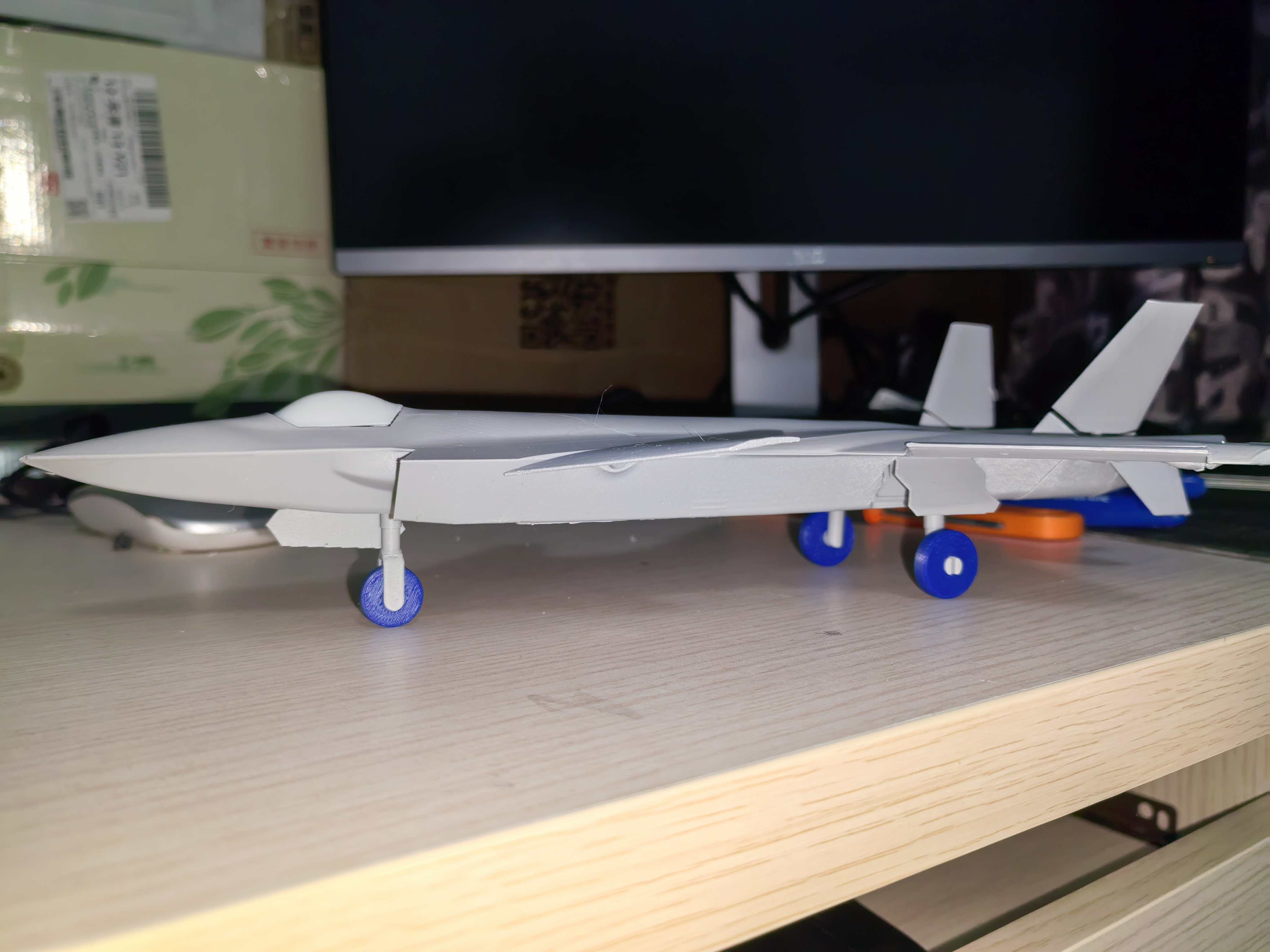 Miniatura 4 do modelo 3D J20 全动版 五代机 歼20 ，有适用A1mini版本