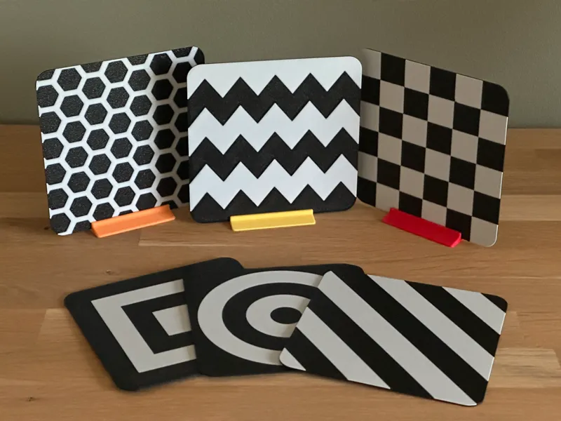 High Contrast Cards with Stand for Babies