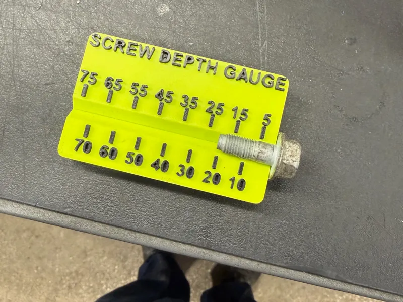 magnetic screw depth gauge
