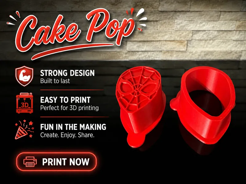 Spiderman Cake Pop Cookie Face