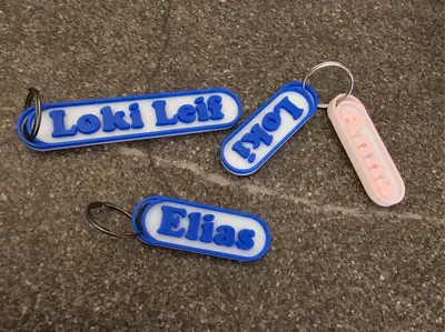 Pull Name Keychain/Zipper Pull Name by Toki_3D - MakerWorld