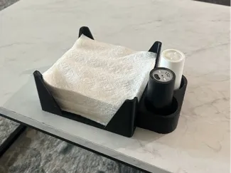 Napkin, Salt, and Pepper Holder