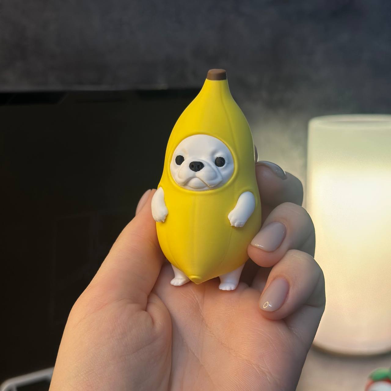3D модель Chill Dog Banana Meme — 3D-друкований пес у банані | Мем-іграшка Львів — 3D друк Львів