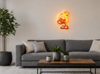 Fire peashooter lamp