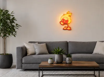 Fire peashooter lamp