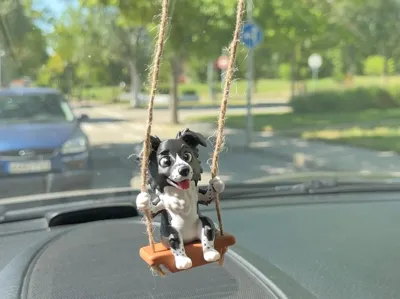Border collie swing dog hanger