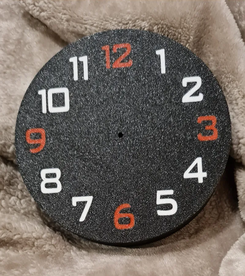 Uhr Lichtbox, alle ziffern einzeln färben, Clock light box, color all numbers individually