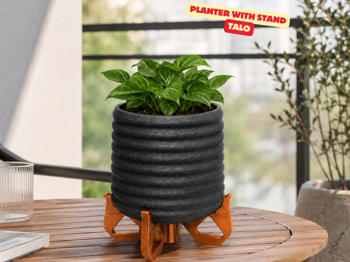 PLANTER WITH STAND (TALO) / MODERN PLANTER DECOR