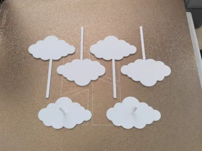 cloud cake topper